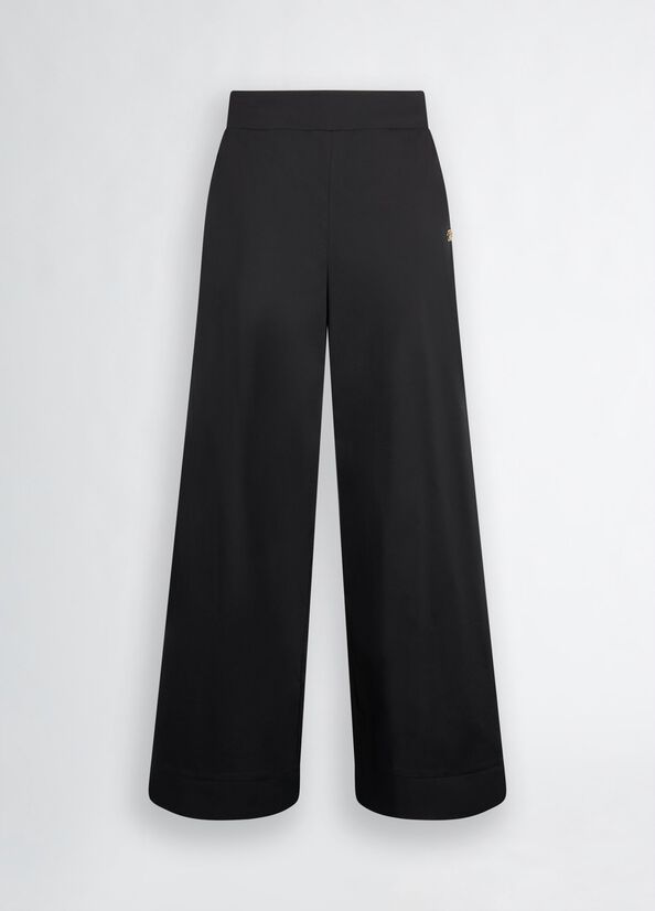パンツ LIU JO Woman Pants Violet VA5065TS330 C3649 Cotton palazzo trousers colour purple | Liu Jo